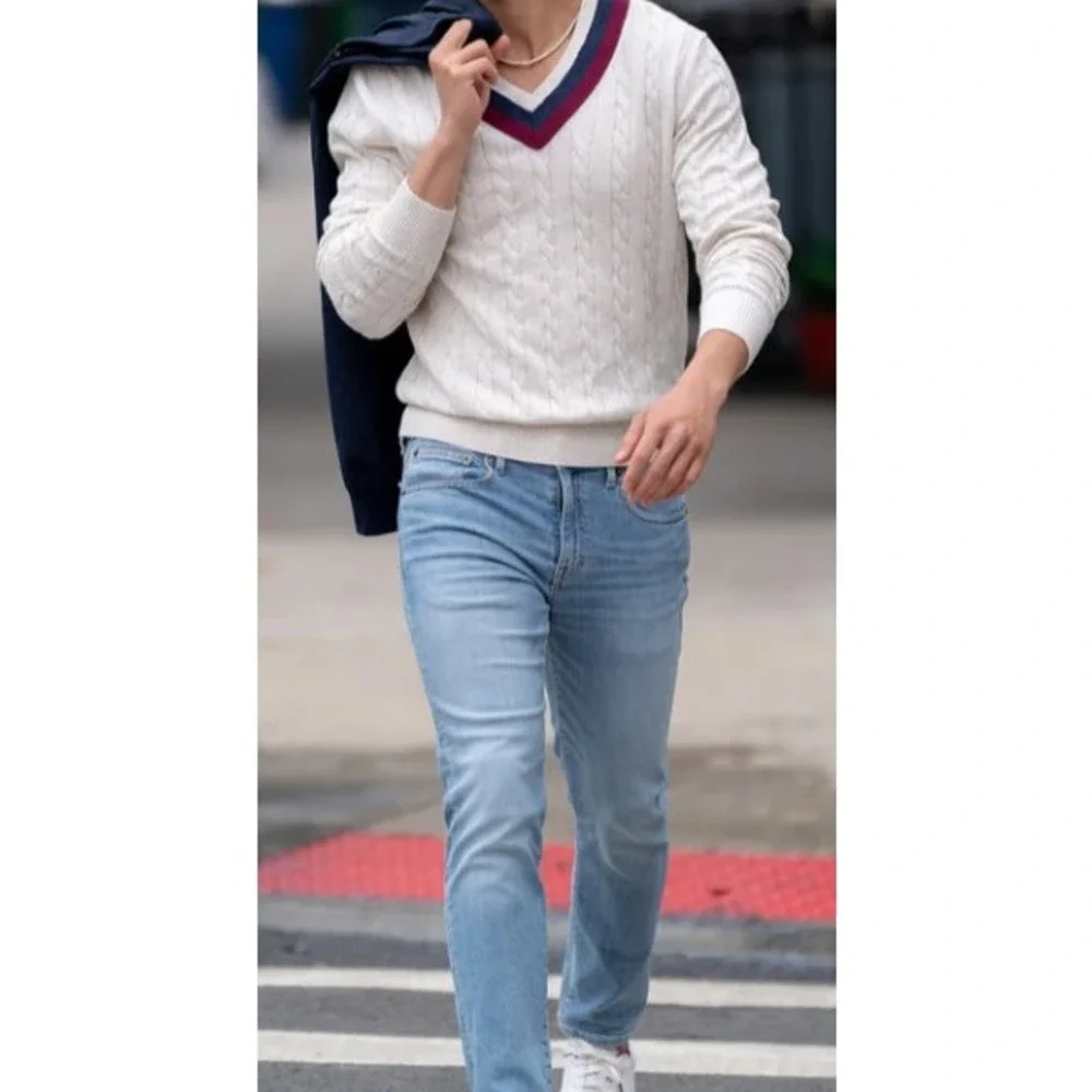 Peter Manning NY Men's Light Wash Slim Fit Johnny Stretch Jeans Size 29W NWT